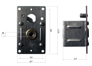 ARGANELLO A FUNE TIPO C PER FINESTRA  fune mm.2,4