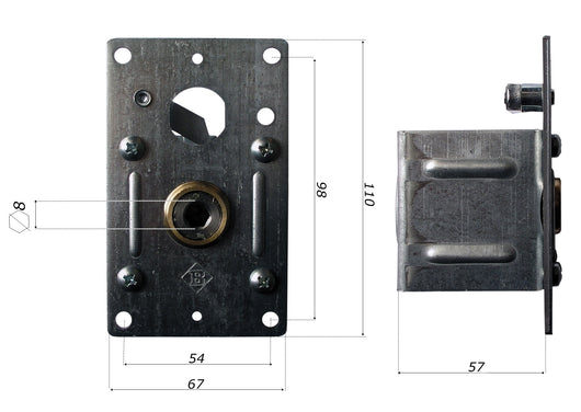 ARGANELLO A FUNE TIPO C PER FINESTRA  fune mm.2,4