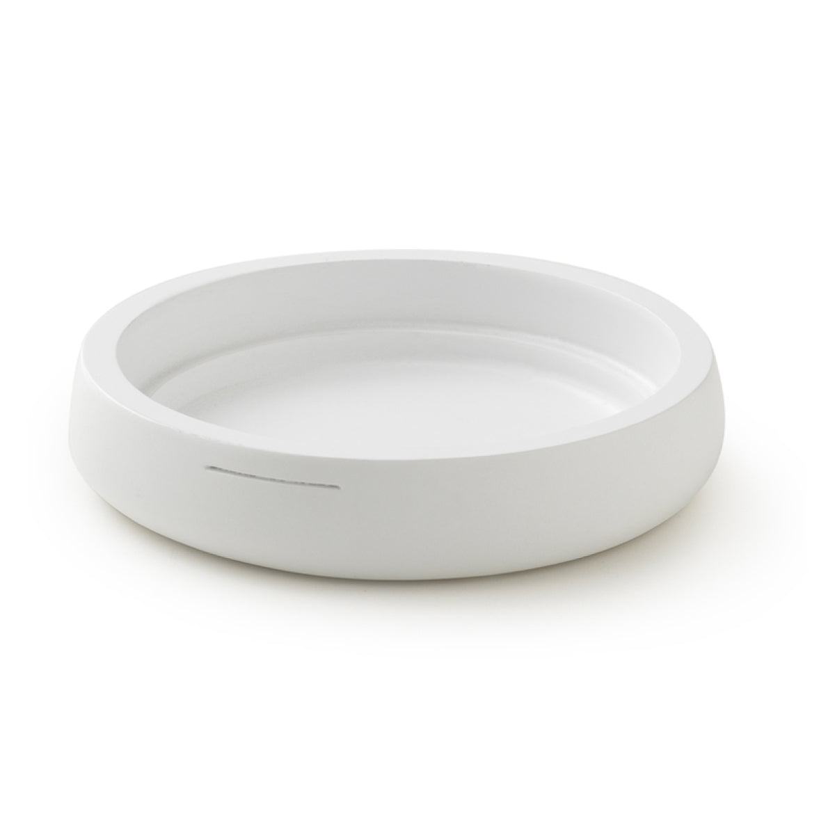 PORTA SAPONE DA APPOGGIO IN RESINA BIANCA MODELLO KIRA - DIM. CM (LXPXH): 11,3X11,3X2,26 - BIANCO MATTO  - GDY