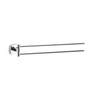 PORTA SALVIETTE DA PARETE A SNODO IN ACCIAIO INOX CROMATO MODELLO TONGA - DIM. CM (LXPXH): 4,7X39,1X5,8  - CROMATO  - GDY