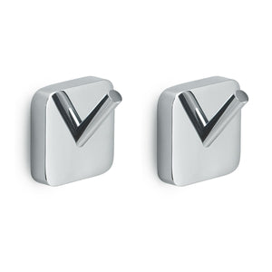 APPENDINO DOPPIO DA PARETE IN ACCIAIO INOX CROMATO MODELLO TONGA - 0IM. CM (LXPXH): 4,7X3,1X4,9 - CROMATO  - GDY