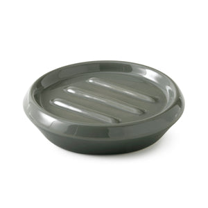 PORTA SAPONE DA APPOGGIO IN CERAMICA MODELLO WILMA - DIM. CM (LXPXH): 12,1X12,1X3,1  - VERDE SALVIA  - GDY