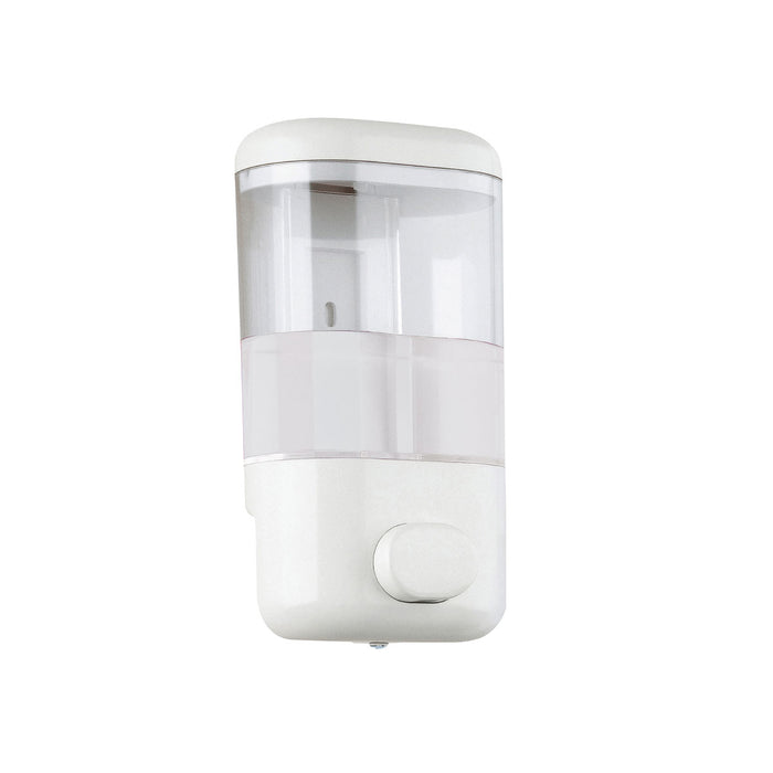DISPENSER SAPONE DA PARETE PUSH PRO IN PLASTICA BIANCO - DIM.CM (LXPXH):11X9X20,8  - GDY