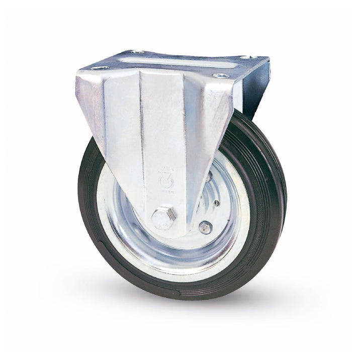 Avo RUOTA FISSA PER CARRELLI art.80A mm.150-piastra mm.100x85