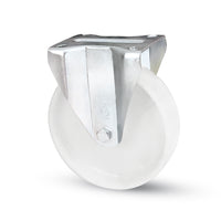 Avo RUOTA FISSA PER CARRELLI NYLON art.118BIS/A mm. 80-piastra mm.100x85