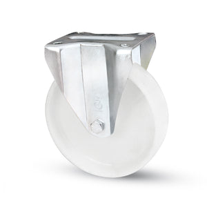 Avo RUOTA FISSA PER CARRELLI NYLON art.118BIS/A mm.125-piastra mm.115x85