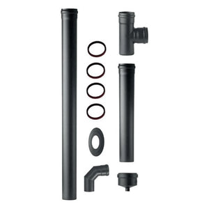 KIT FUMI PER INSTALLAZIONE STUFA A PELLET - ø80  - EUF
