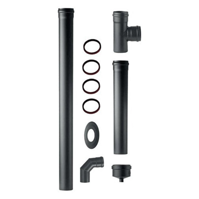 KIT FUMI PER INSTALLAZIONE STUFA A PELLET - ø80  - EUF