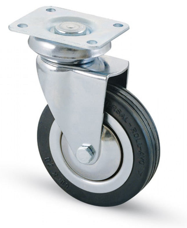 Avo RUOTA GIREVOLE PER MOBILI art.155 mm. 80-piastra mm. 64x50 4.00 pz