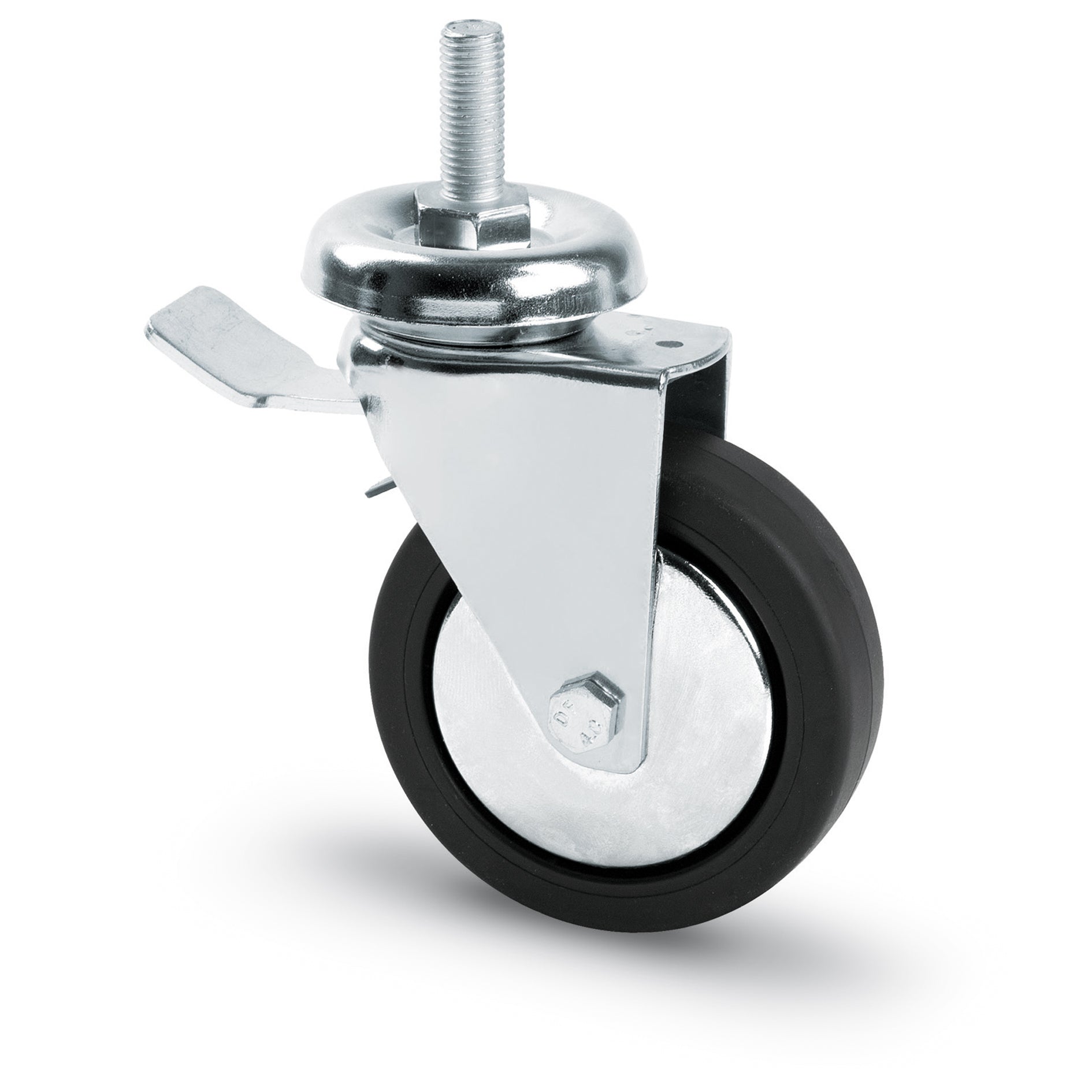 Avo RUOTA GIREVOLE PER MOBILI+FRENO art. 154 bis/b mm. 60-perno M10x30 8.00 pz