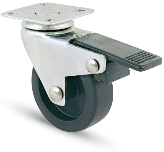 Avo RUOTA GIREVOLE PER MOBILI+FRENO art.220BIS mm.50-piastra mm. 40x40 12.00 pz