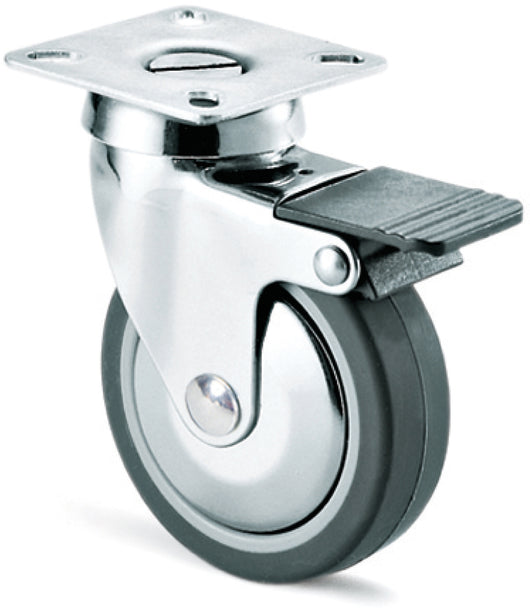 Avo RUOTA GIREVOLE PER MOBILI+FRENO art.220CBIS mm.40-piastra mm. 40x40 12.00 pz