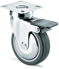 Avo RUOTA GIREVOLE PER MOBILI+FRENO art.220CBIS mm.60-piastra mm. 60x60 8.00 pz