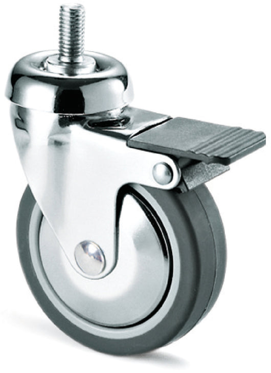 Avo RUOTA GIREVOLE PER MOBILI+FRENO art.220CBISB mm. 80-perno M10x20 4.00 pz