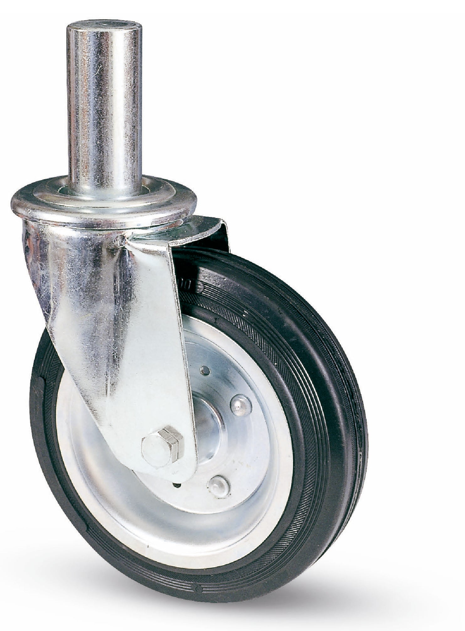 Avo RUOTA GIREVOLE PER PONTEGGI art.80BI mm.200-perno mm.40x190