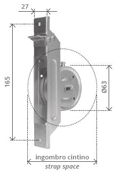 AVVOLGITORE SEMINCASSO  mt. 5,5 (interasse mm. 165)
