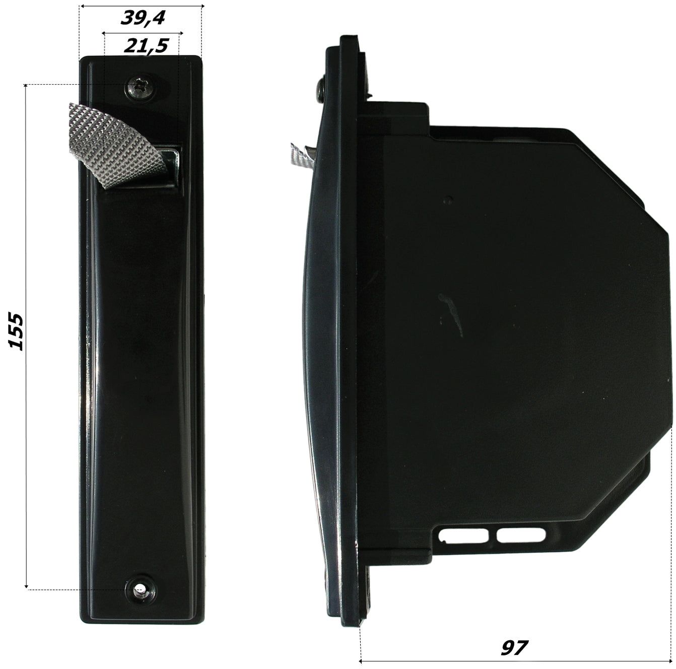 AVVOLGITORE SEMINCASSO COMPLETO Cintino mm. 20 mt. 5,5 (interasse fori mm. 155)