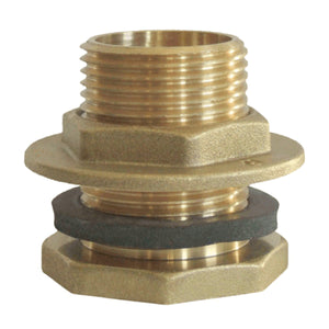 PILETTA DRITTA IN OTTONE GIALLO PER CASSONE SERIE 1700 - 11/2 FILETTO INTERNO 11/4  - RIN