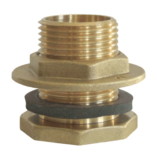 PILETTA DRITTA IN OTTONE GIALLO PER CASSONE SERIE 1700 - 11/2 FILETTO INTERNO 11/4  - RIN