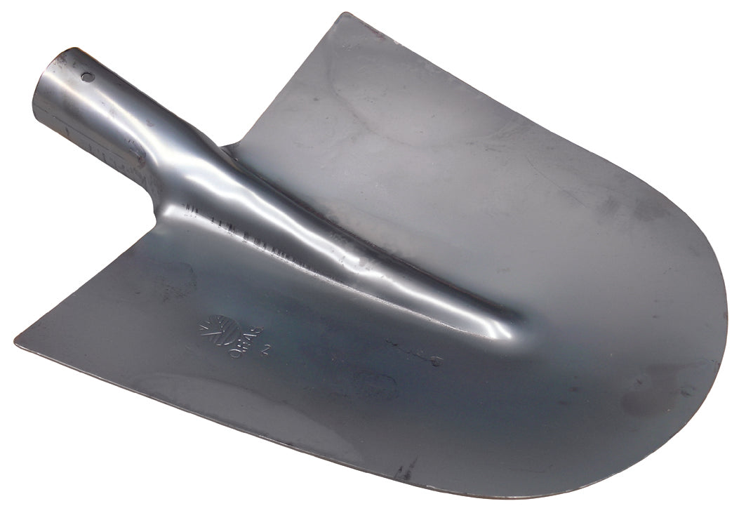 BADILE A PUNTA TONDA IN ACCIAO STAMPATO  mm. 270x275 (n° 2)