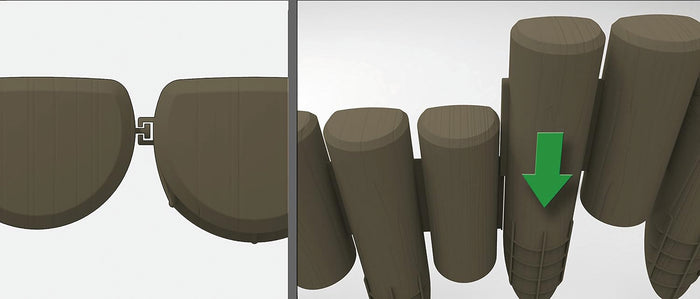 Bama BORDATURA MODULARE PER AIUOLE 6 moduli Col. Muschio mt. 2,3