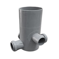 POZZETTO A PAVIMENTO ALTO 4 VIE INNESTO IN PP - ø40  H=19,5CM