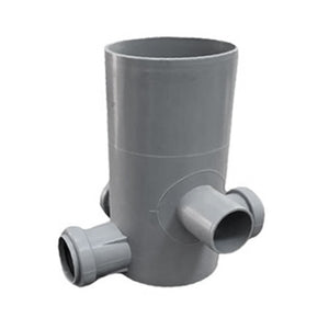 POZZETTO A PAVIMENTO ALTO 4 VIE INNESTO IN PP - ø40  H=19,5CM