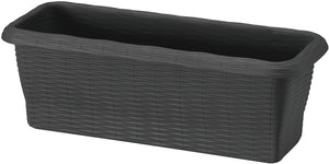 Bama FIORIERA RETTANGOLARE PAGLIA NORMAL Col. Antracite cm. 60x20x17,5 h