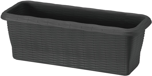 Bama FIORIERA RETTANGOLARE PAGLIA NORMAL Col. Antracite cm. 60x20x17,5 h