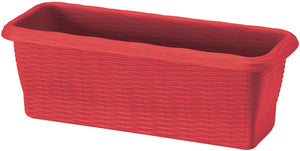 Bama FIORIERA RETTANGOLARE PAGLIA NORMAL Col. Corallo cm. 50x20x17,5 h