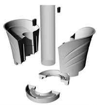 Bama VASO TULIPANO SET 2 VASI Col. Bianco cm. 34,5x19x30 h