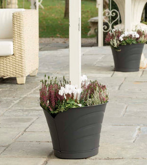 Bama VASO TULIPANO SET 2 VASI Col. Grigio cm. 34,5x19x30 h