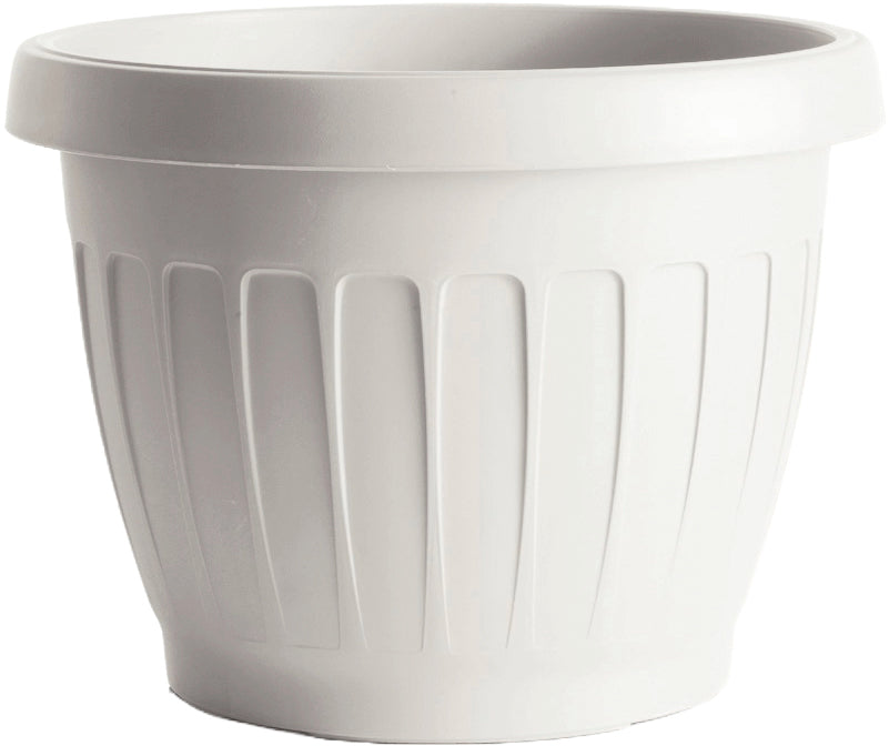 Bama VASO TONDO TERRA Col. Bianco Ø cm. 35x26 h