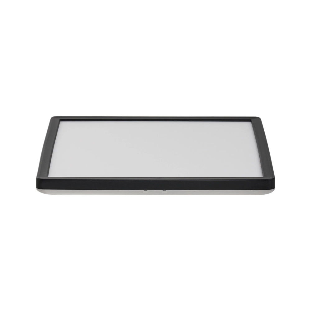 Plafoniera LED Nero in Materiale Sintetico Quadrata 30 cm Pannello Luminoso LED a Filo Soffitto con Telecomando