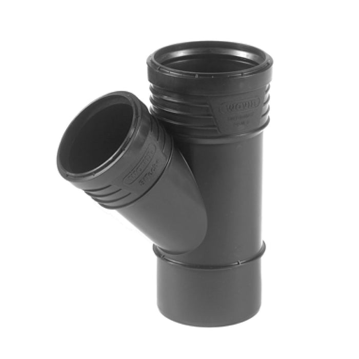 BRAGA RIDOTTA 45  ° AD INNESTO IN PP CON GUARNIZIONE SERIE SITECH+ INSONORIZZATA -  EE ¸100/40  - WAV