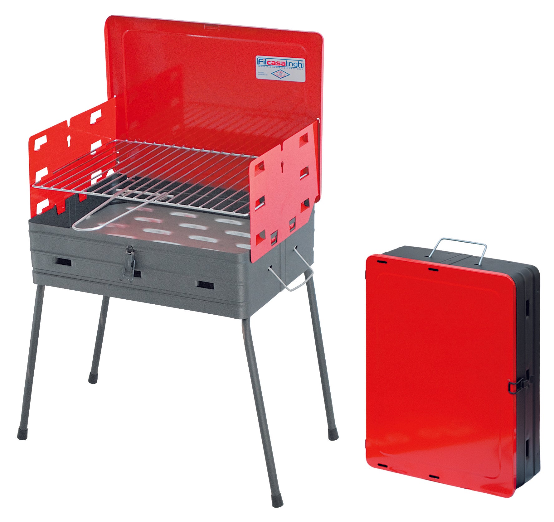 BARBECUE RICHIUDIBILE IN VALIGETTA HAPPY cm. 41x30x48 h
