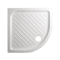 PIATTO DOCCIA SEMICIRCOLARE IN CERAMICA MODELLO GEMMA 2  H.7 - CM 90X90  - CEI
