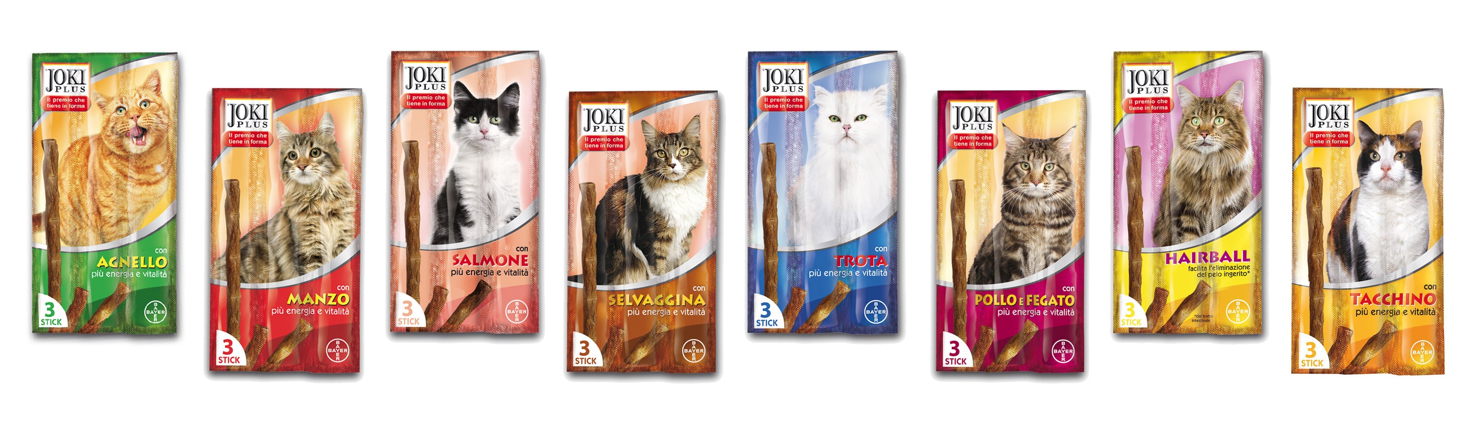 Bayer BARRETTA SNACK JOKI PLUS GATTO  gusto Tacchino
