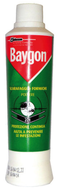 Baygon INSETTICIDA IN POLVERE SCARAFAGGI E FORMICHE  gr. 250 24.00 pz