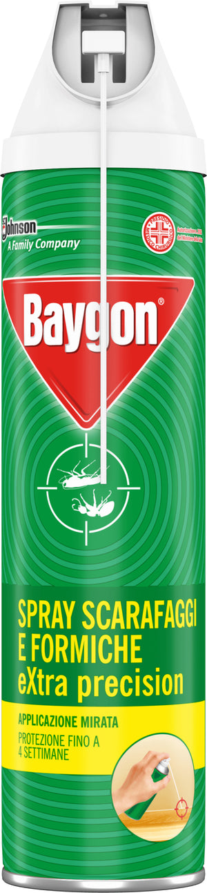 Baygon SPRAY EXTRA PRECISION SCARAFAGGI & FORMICHE  ml. 400 12.00 pz