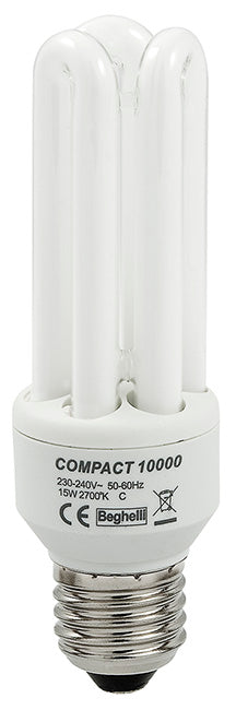 Beghelli LAMPADA RISPARMIO ENER. 3 TUBI E14  luce calda 11 W 10.00 pz