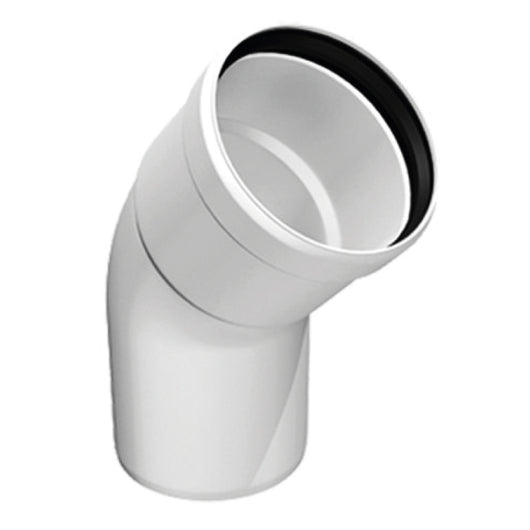 CURVA 45  ° MONOPARETE RIGIDA IN PPS PER CALDAIA A CONDENSAZIONE -  EE ¸60  - OLI