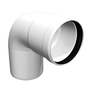 CURVA 93  ° MONOPARETE RIGIDA IN PPS PER CALDAIA A CONDENSAZIONE -  EE ¸60  - OLI