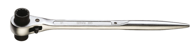 Beta CHIAVE POLIGONALE A CRICCHETTO PER PONTEGGI Art. 93C mm. 21x22