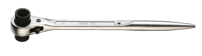 Beta CHIAVE POLIGONALE A CRICCHETTO PER PONTEGGI Art. 93C mm. 21x22