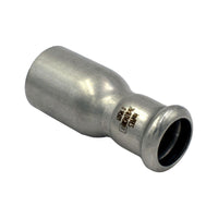 RACCORDO DRITTO RIDOTTO A PRESSARE MASCHIO FEMMINA IN ACCIAIO INOX SERIE INOXPRES UNIKO - ø28X18  - RMR