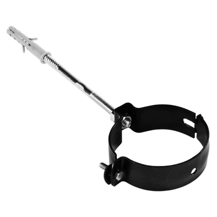 COLLARE NERO OPACO PER TUBO PELLET - ø100 - 2 pezzi