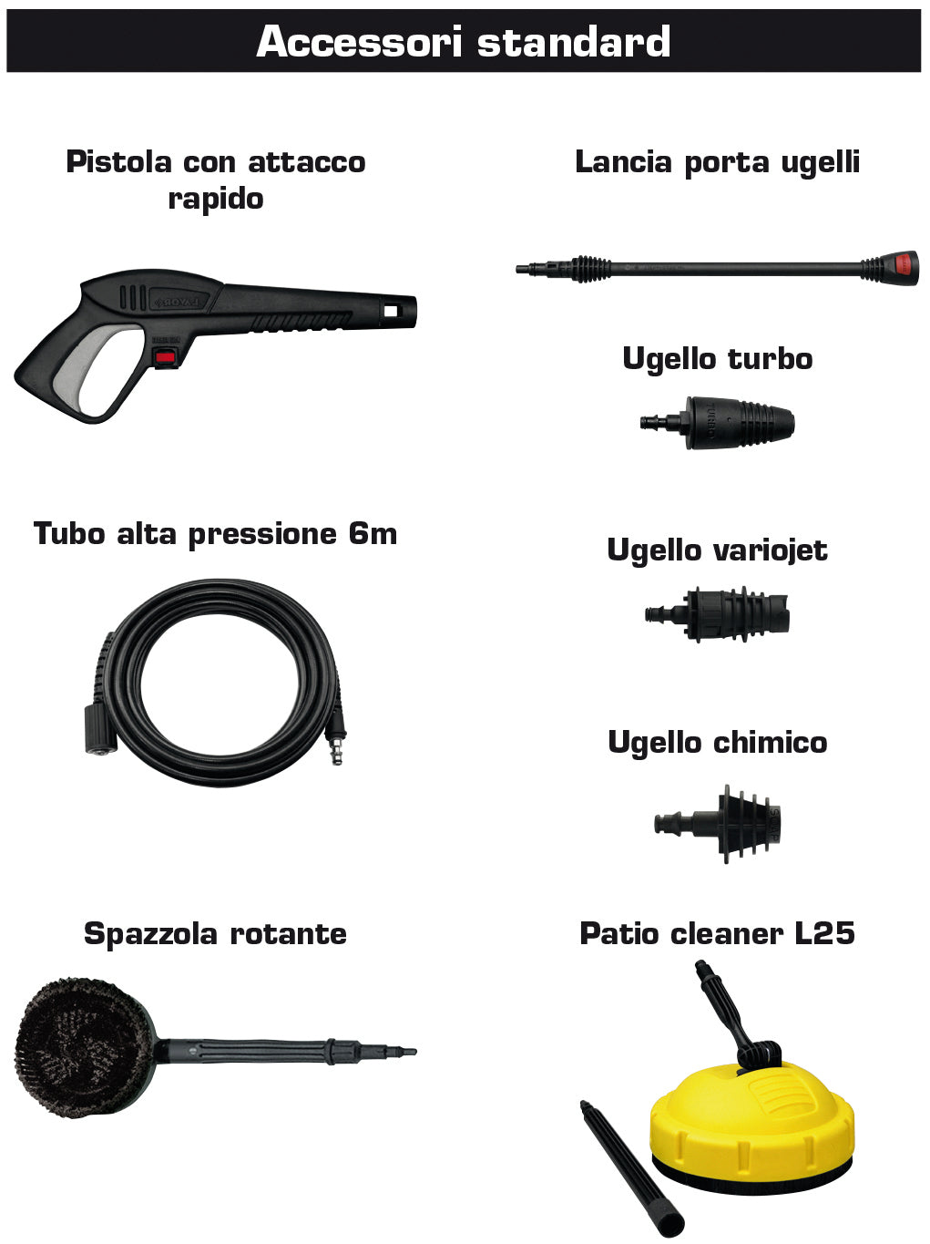 Lavorwash IDROPULITRICE AD ACQUA FREDDA PLANET 160 2.500 W con avvolgicavo, patio e spazzola