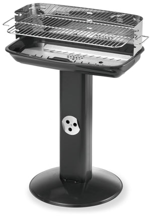 Ompagrill BARBECUE C/PARAVENTO 60-40 VENUS INOX griglia acciaio cromato cm. 60x36 - H cm. 86