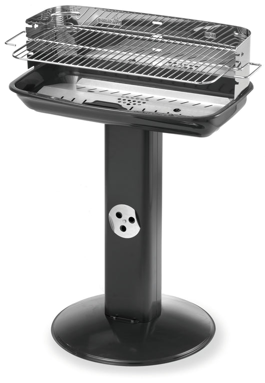 Ompagrill BARBECUE C/PARAVENTO 60-40 VENUS INOX griglia acciaio cromato cm. 60x36 - H cm. 86